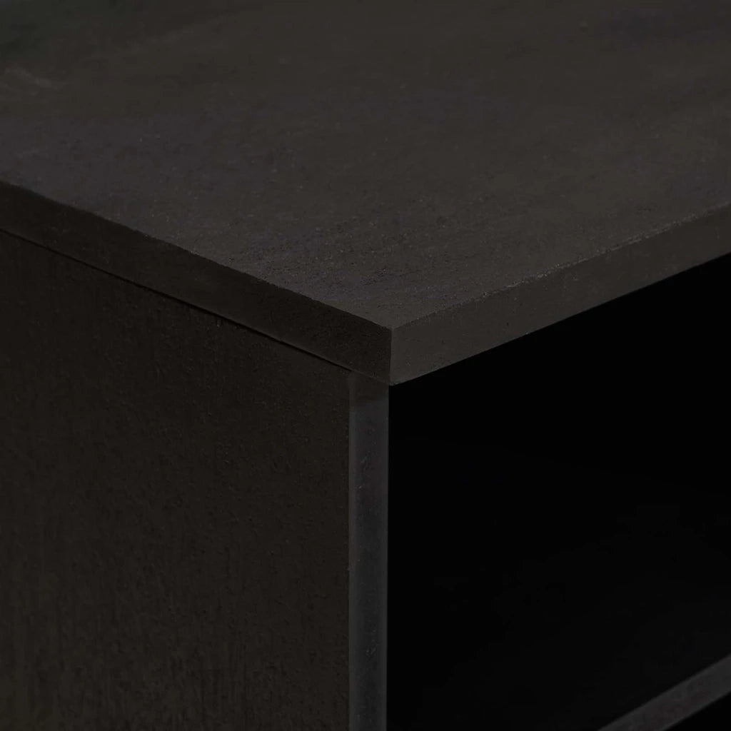 Mobile TV-Credenza per TV-Console TV Nero 80 x 33 x 46 cm Legno di mango massello 937769