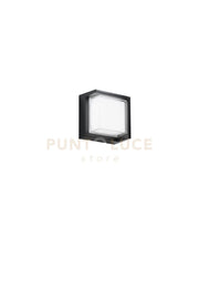 APPLIQUE LED BLOCK NERO QUADRATO 15W 1880LM CCT 3000 E 4200 E 6500K 16X16X10CM