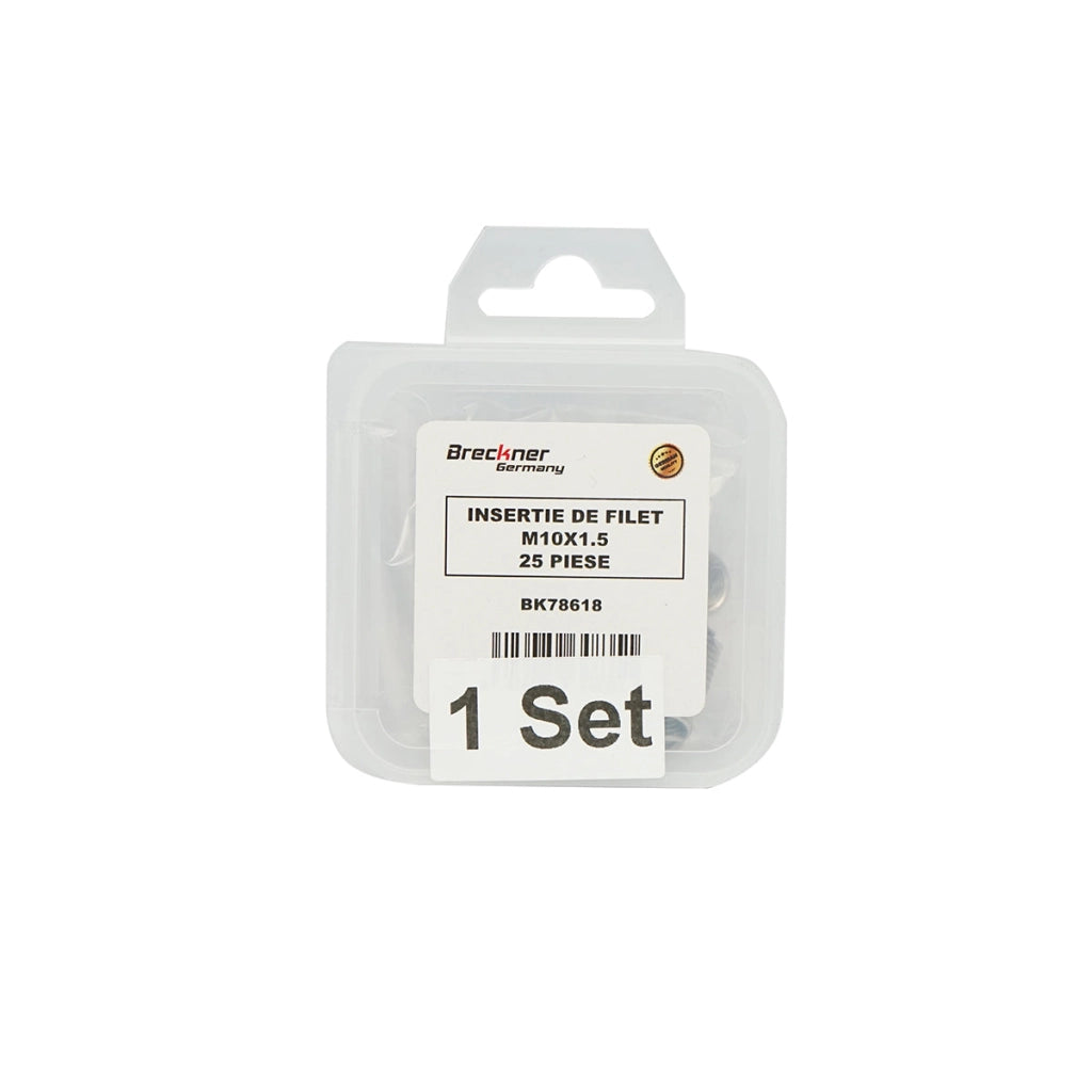Inserto a spirale per riparazione filettature M10x1,5mm 25 pezzi  Breckner Germany