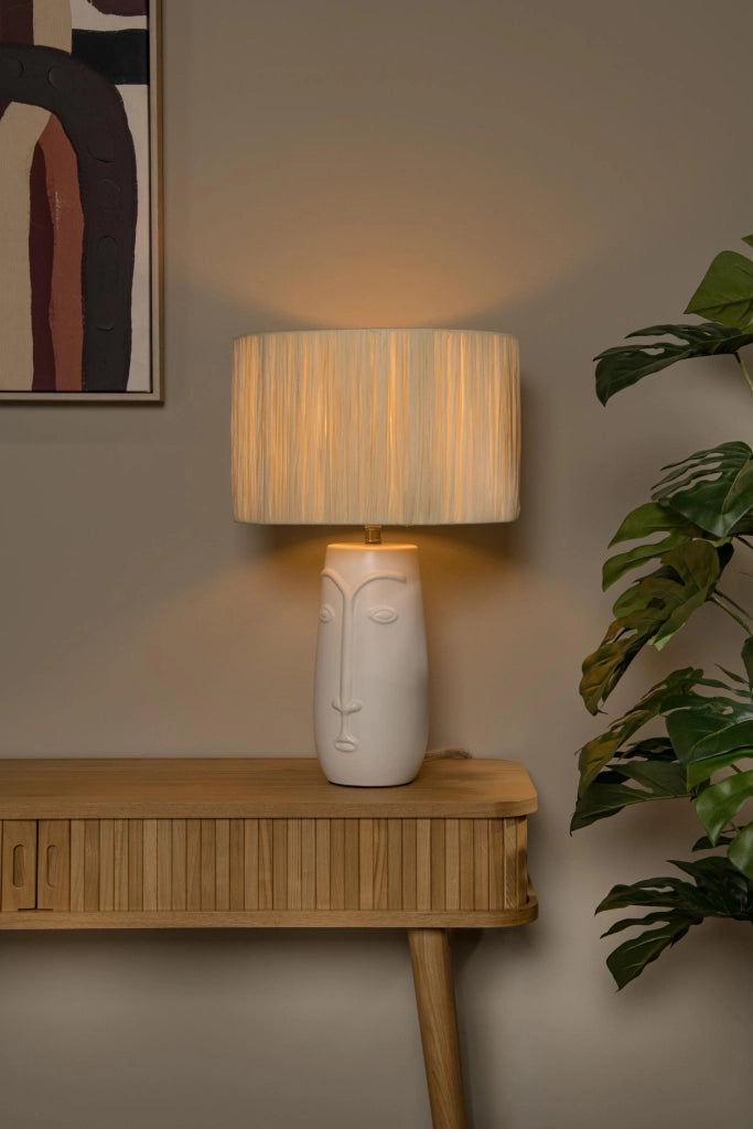 Lampada da tavolo art déco 1 luce ceramica VISO Lucide