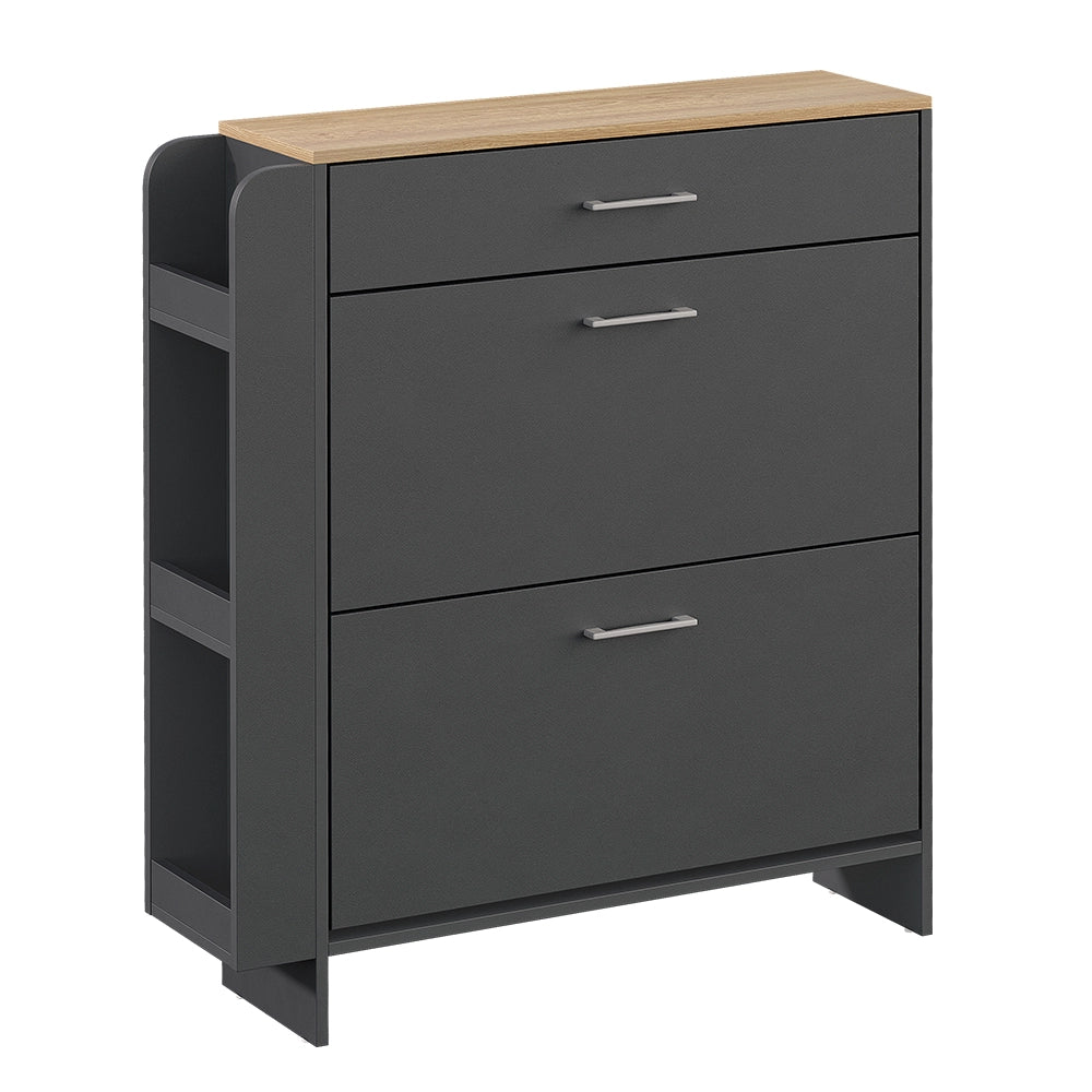 Vicco Mobile porta scarpe Antracite/quercia 88.4 x 101.6 cm Con scomparti aperti e chiusi