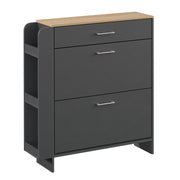 Vicco Mobile porta scarpe Antracite/quercia 88.4 x 101.6 cm Con scomparti aperti e chiusi