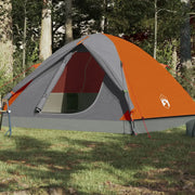 Tenda da Campeggio a Cupola 6 Persone Arancione Impermeabile 94414