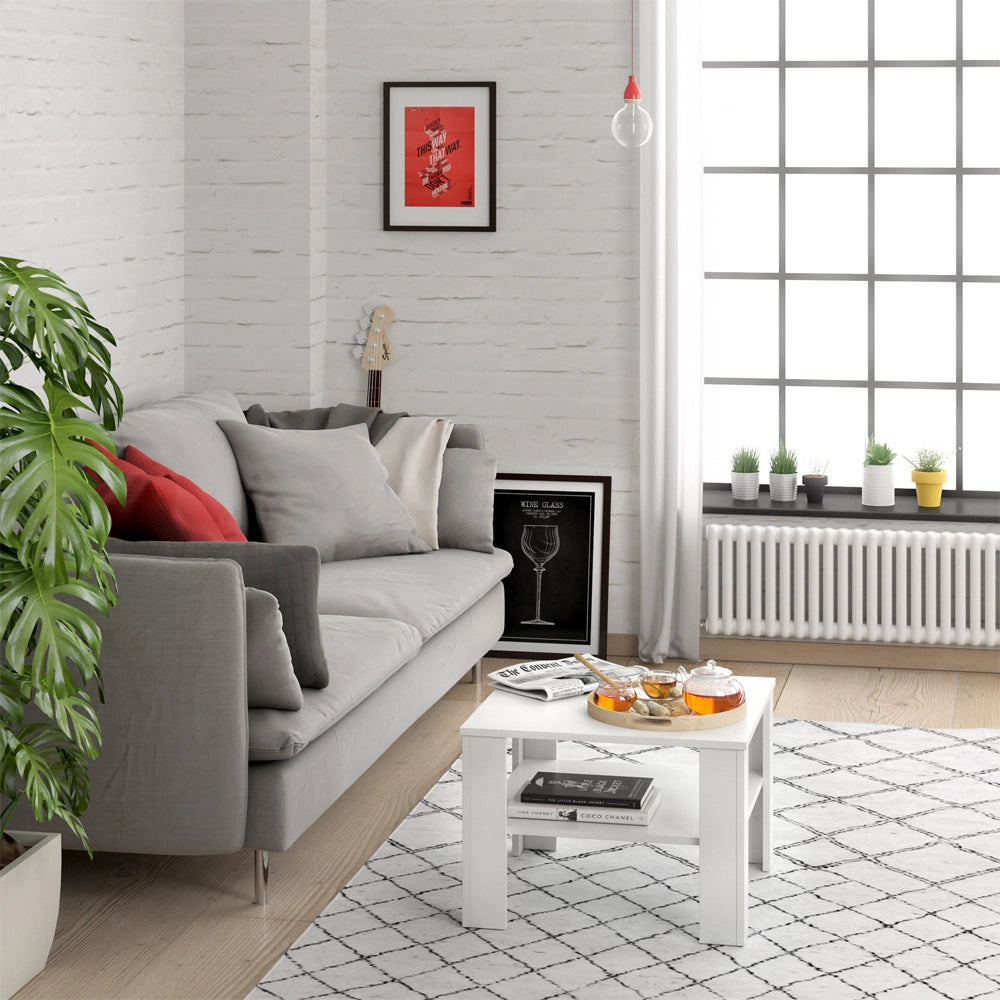 Vicco Tavolino da salotto Bianco 60 x 60 cm