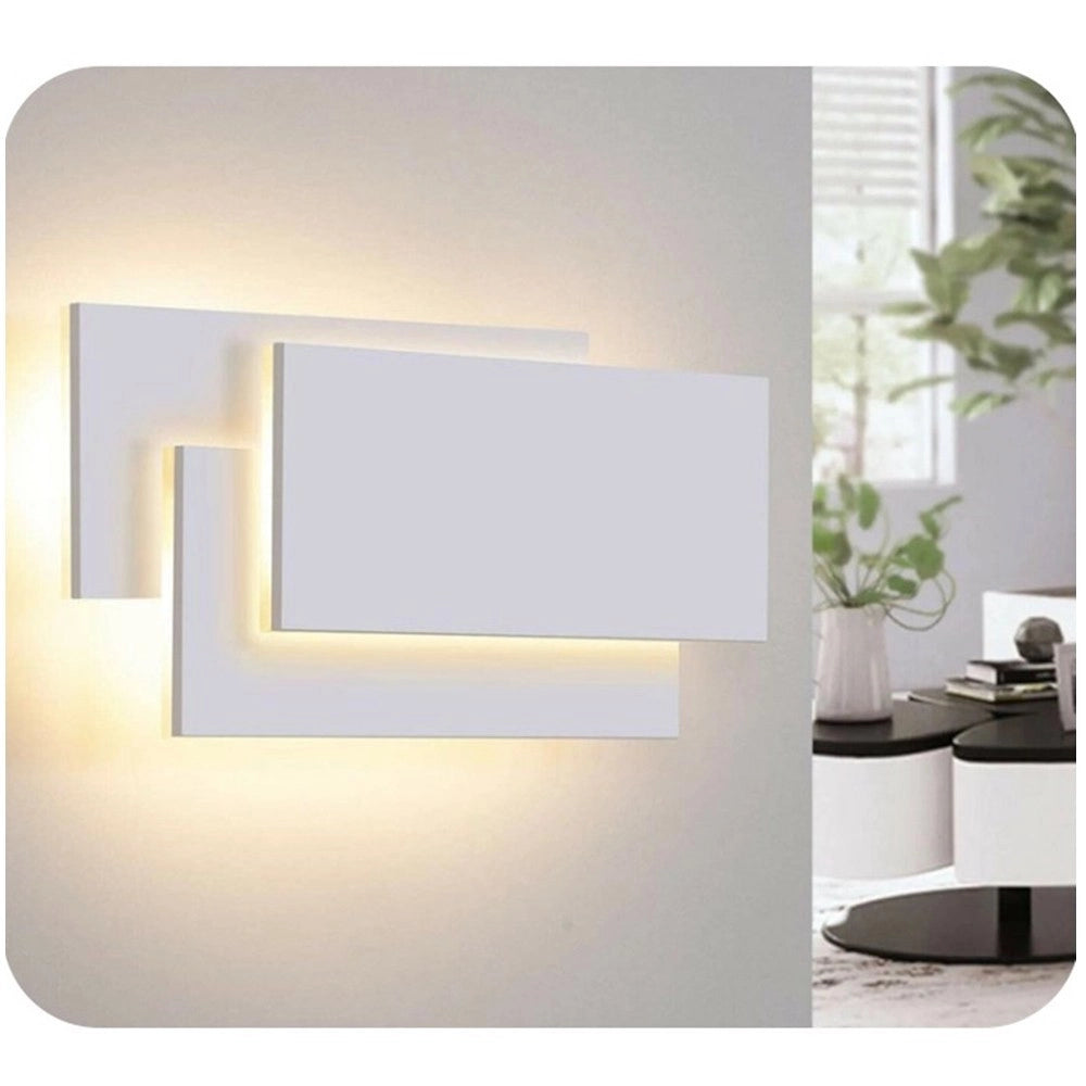 Trade Shop - Applique Led Rettangolare 12w 650 Lm A Parete 3 Temperature Di Luce Cct E41-b3c -