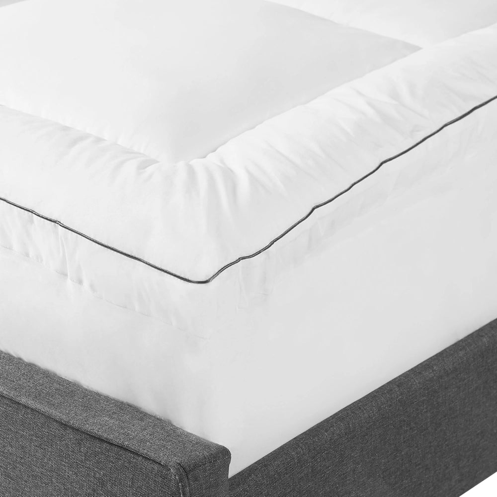 Materasso topper 90x200 cm in cotone Japara e microfibra morbido classico tessuto poliestere