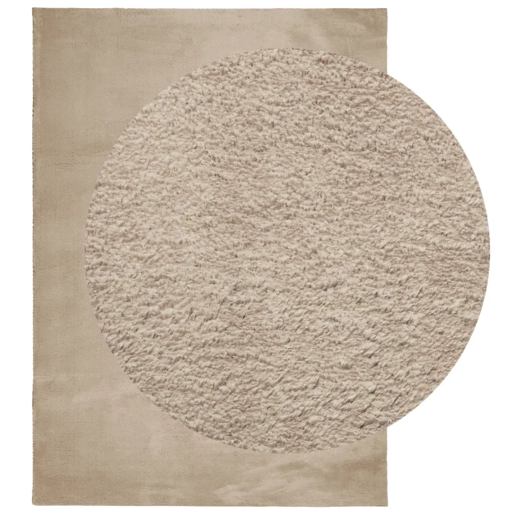 Tappeto a Pelo Corto HUARTE Morbido e Lavabile Sabbia 200x280cm 375062