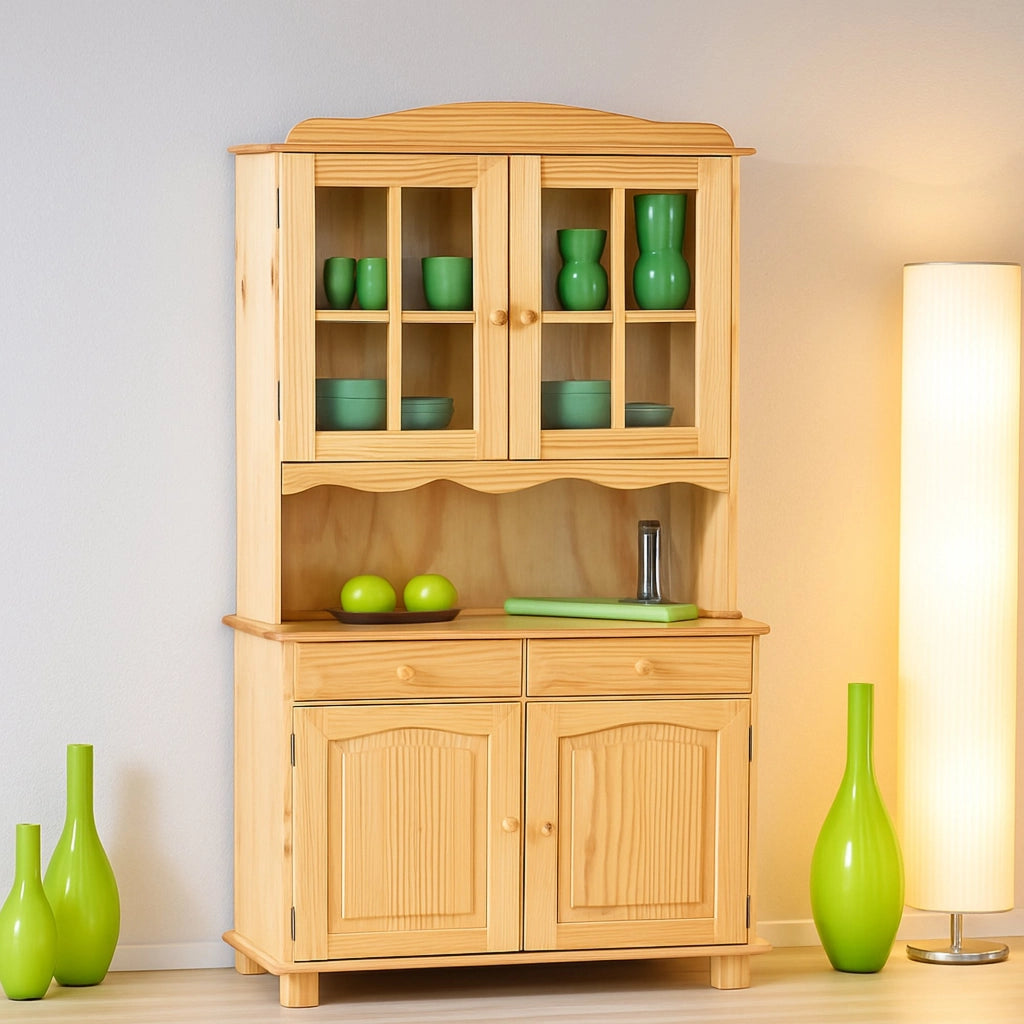 Madia Quadri, Credenza un Cassetto, 88x32x198h cm Marrone Quercia