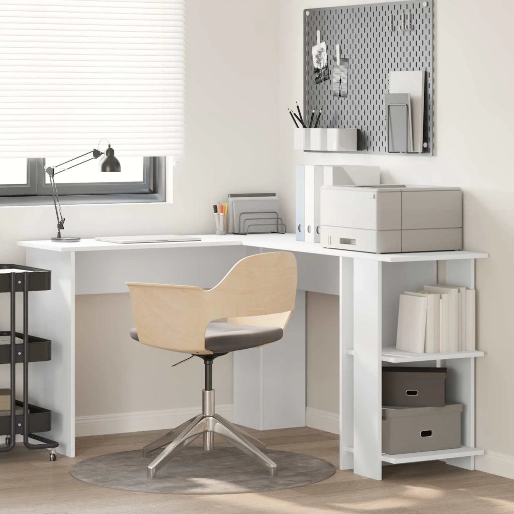 Scrivania ad angolo Bianco Legno ingegnerizzato 869554