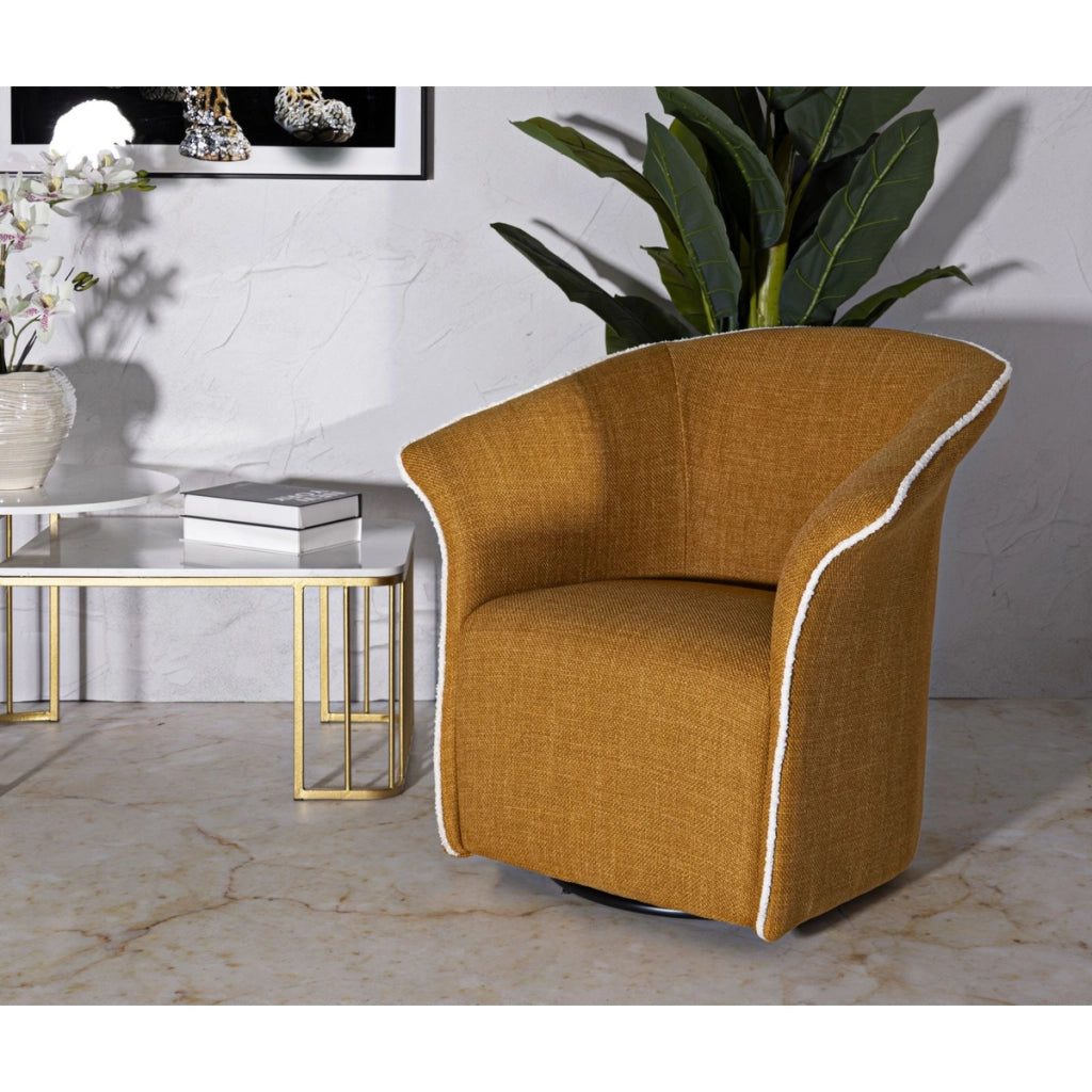 Poltrona VKH714, Giallo, Metallo, 80x83,5x66 cm