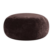 Pouf a pera 4FT 100x100x50 cm marrone in schiuma， per salotto e camera