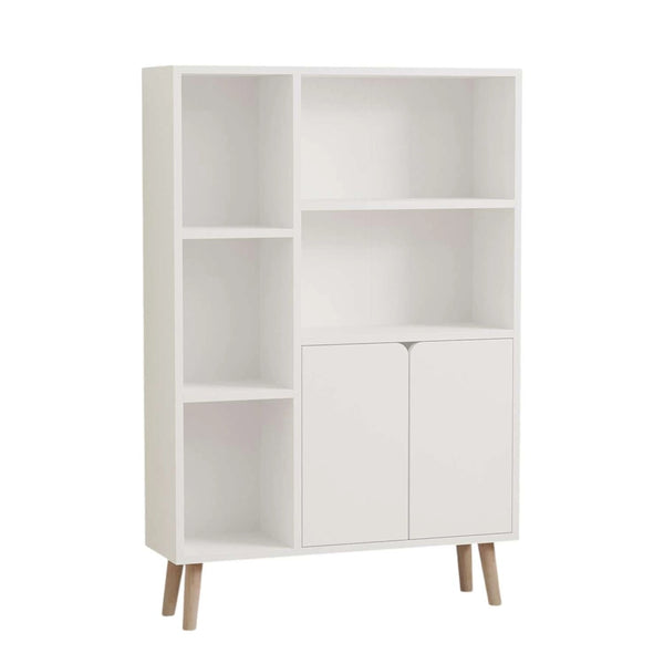 Libreria in legno "Lumo" - 80 x 24 x 120 cm - Bianco
