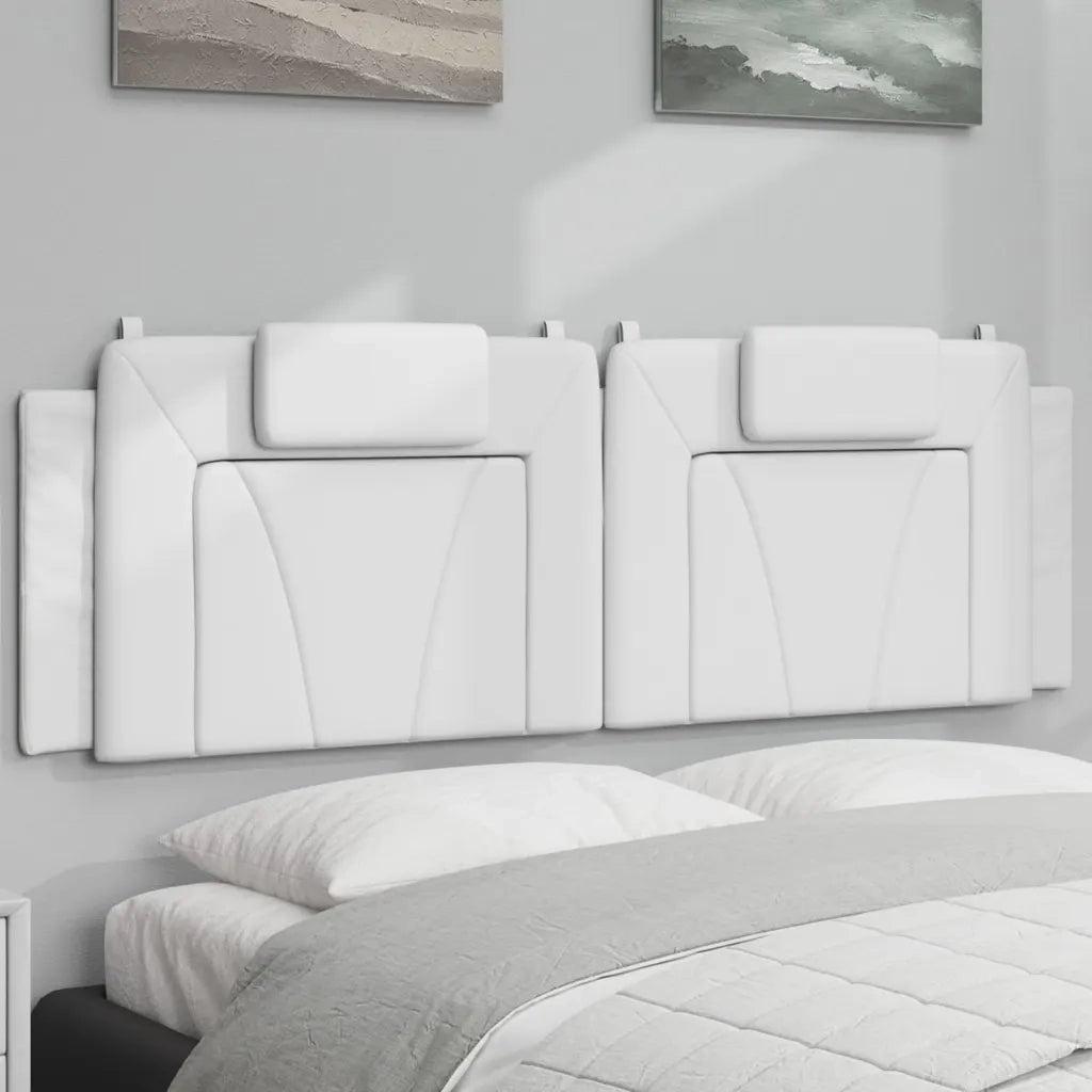 Cuscino Testiera Viana Bianco 160 cm in Similpelle CFW5940157