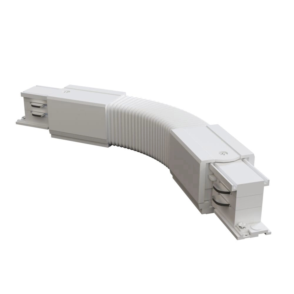 Connettore Flessibile Per Binario Plastica Bianco