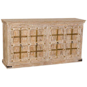 Credenza in legno bianco, 180x46x96h cm