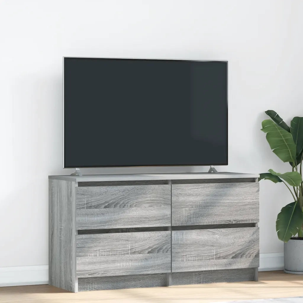 Mobile TV-Credenza TV-Console TV Grigio Sonoma 100x35x54 cm in Legno Multistrato 196602
