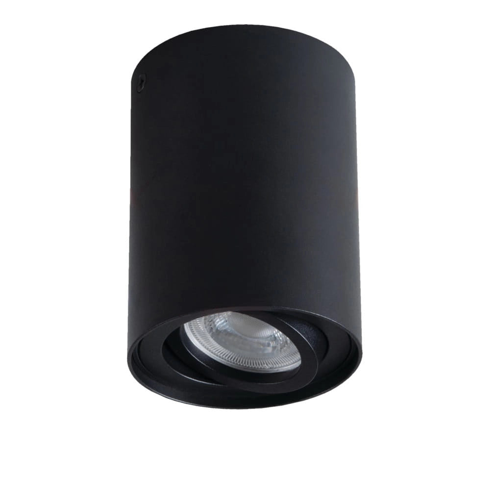 Spot tondo a soffitto BORD 10W GU10 nero Kanlux 25478