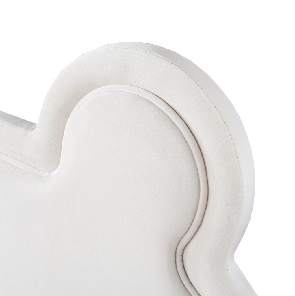 Letto imbottito per bambini a forma di orso, 140x200 cm, bianco