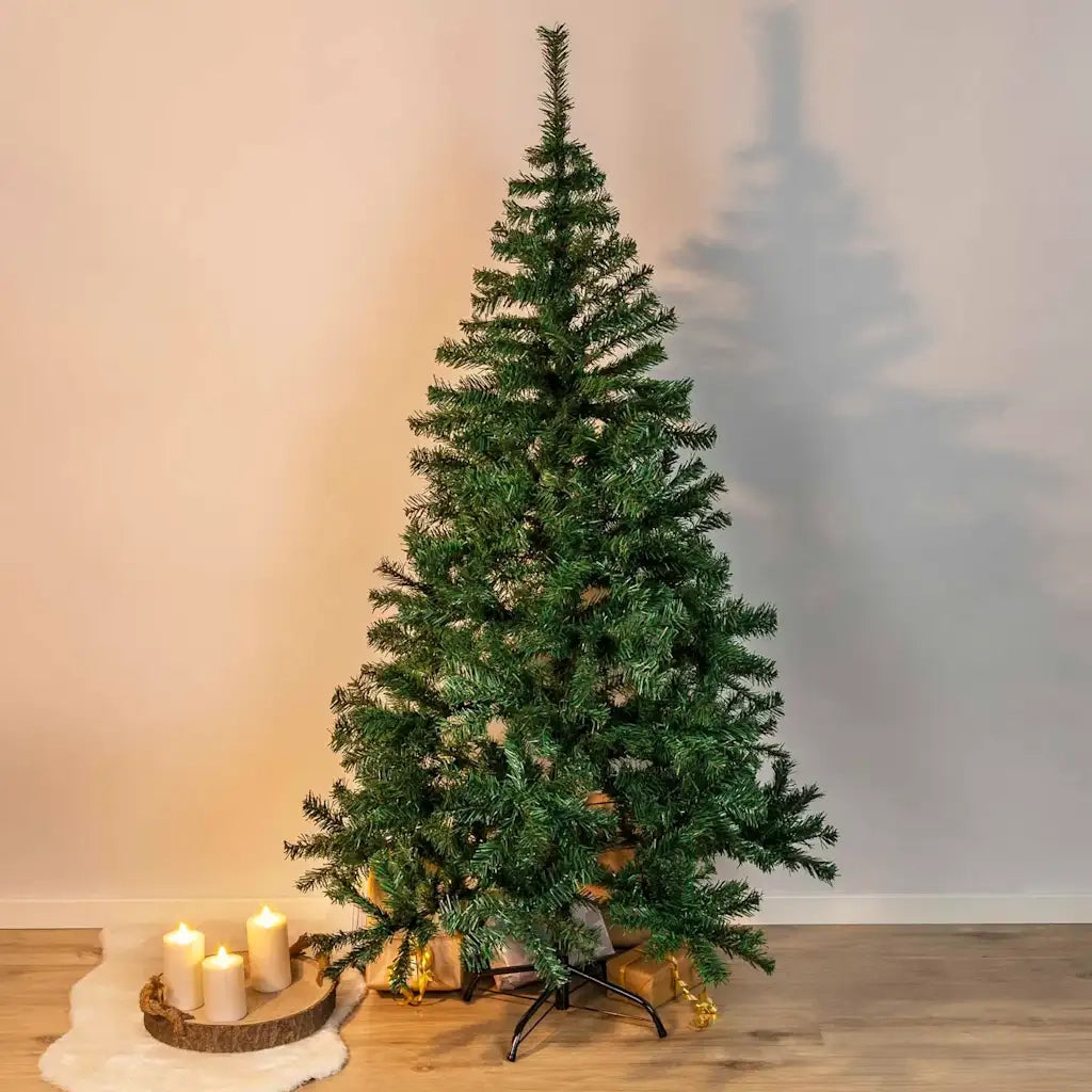 HI Albero di Natale con Supporto in Metallo Verde 180 cm 438382