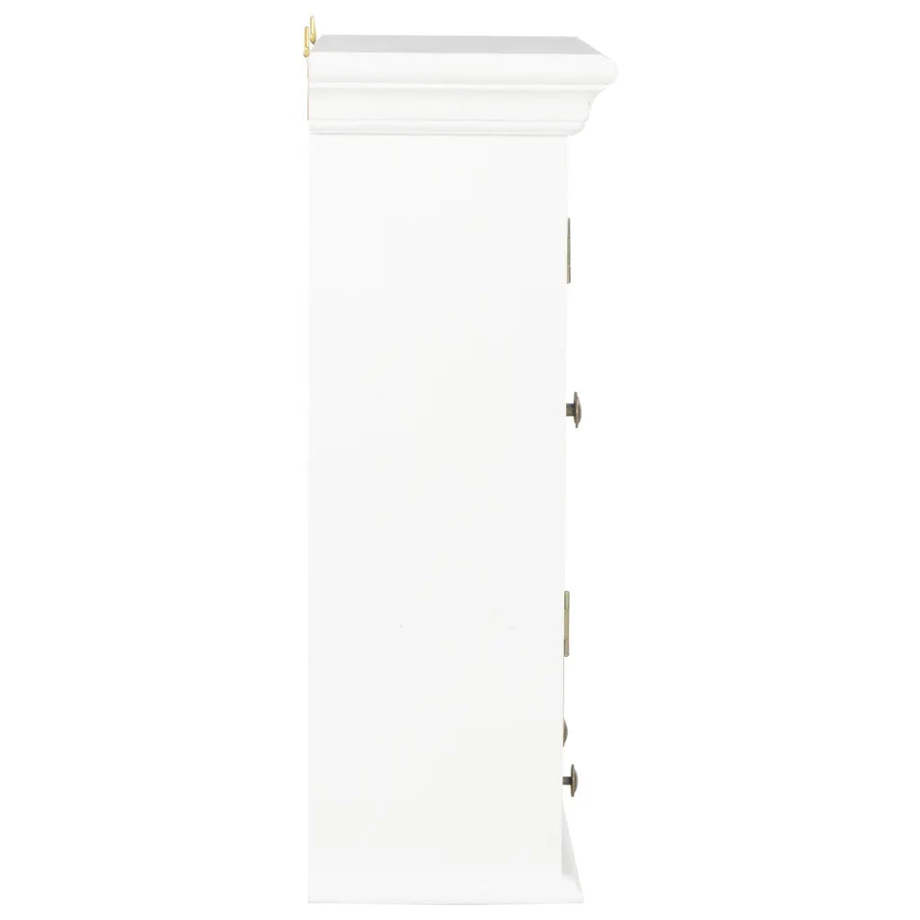 Armadietto Bianco 49x22x59 cm in Legno Massello cod mxl 76036