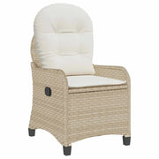 Poltrona reclinabile Beige 56 x 66 x 95 cm polyrattan CFW5498014