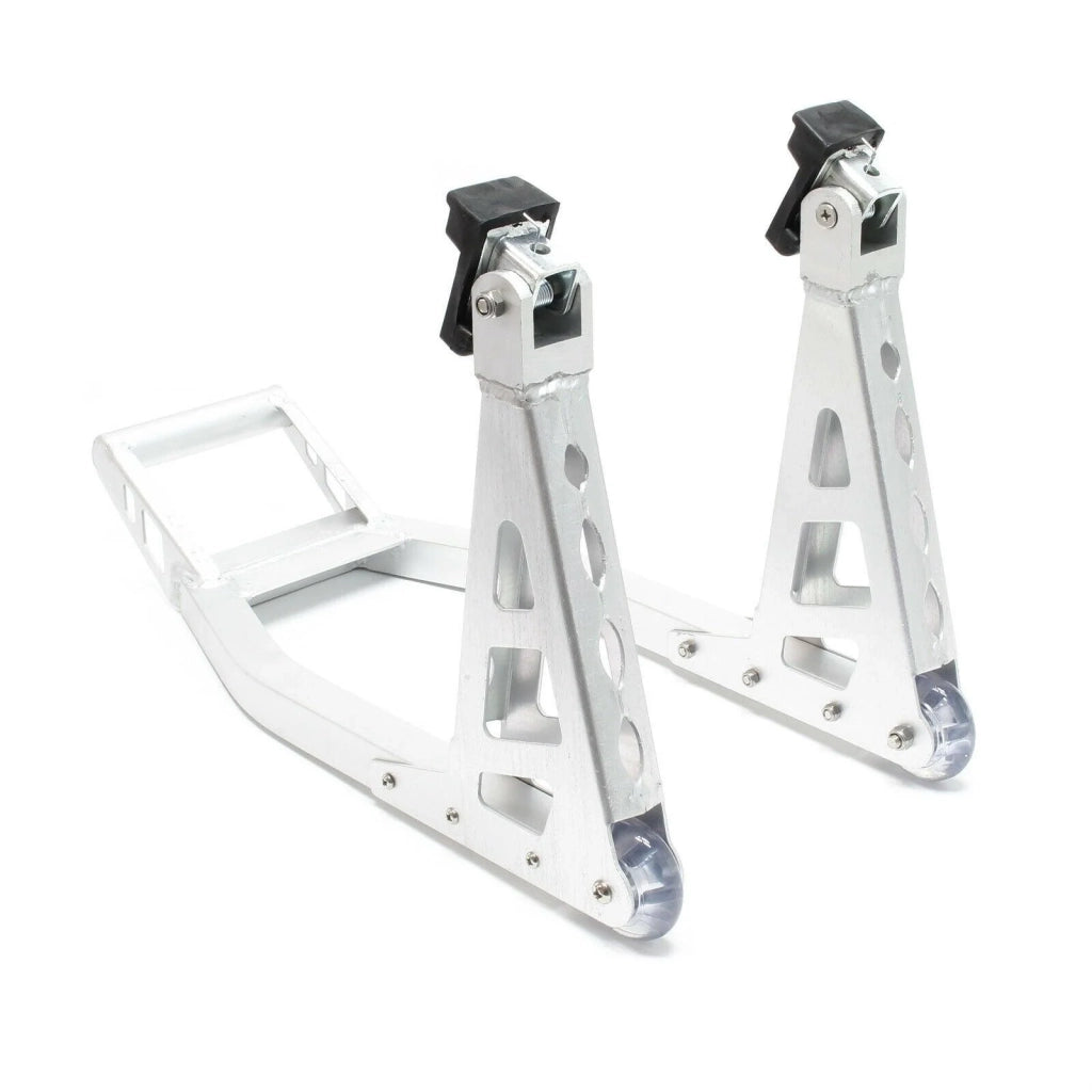 Cavalletto da officina per ruota anteriore moto uso universale supporto di sollevamento moto in alluminio 16_0002934