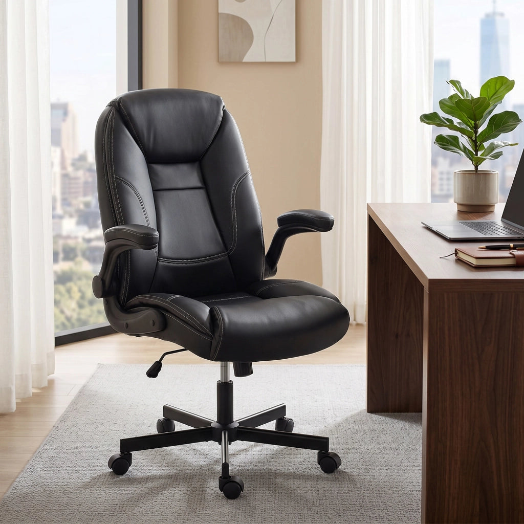 Sedia da Ufficio Ergonomica ¨C Xylo ¨C Braccioli Regolabili Schienale Alto Nero