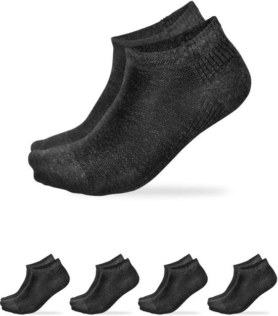 Sneakersokken Ademend per 4 pezzi - Heren Sokken - Dunne Linnen Sokken - Zona Estiva - Peso Leggero e Comfortevole - Heren Sokken