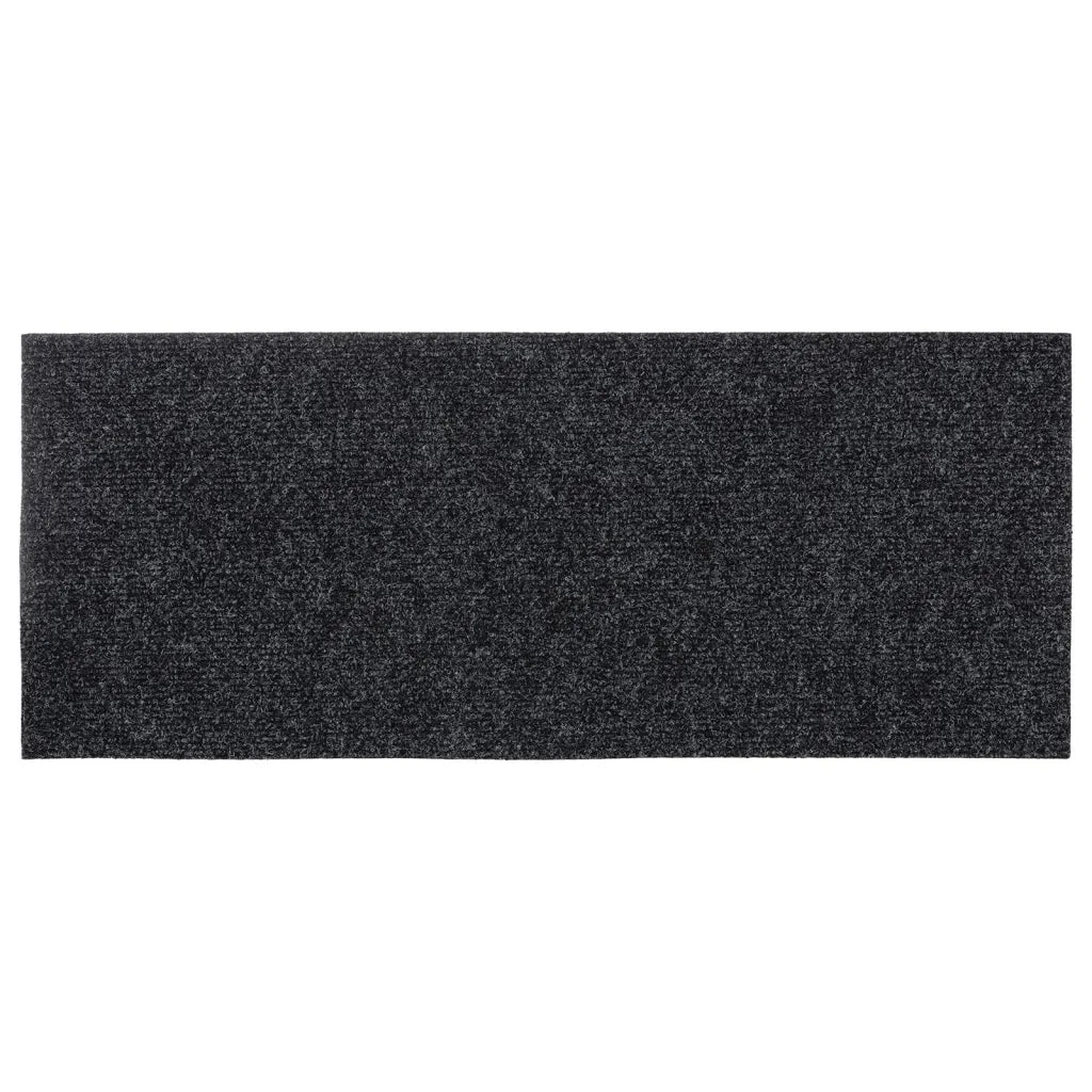 Tappetini per scale autoadesivi 15 pz 60x25 cm Grigio Scuro Rettangolari 326913