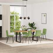 Sedie da Pranzo Girevoli 6 pz Verde Chiaro in Velluto 3315617