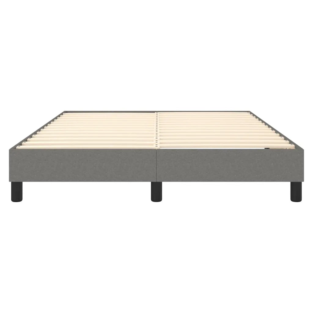 Struttura Letto a Rete a Molle-Giroletto Grigio Scuro 140x190 cm Tessuto 916785