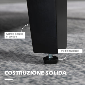 Poltrona Moderna da Camera con Braccioli 66x72x74 cm in Tessuto Crema