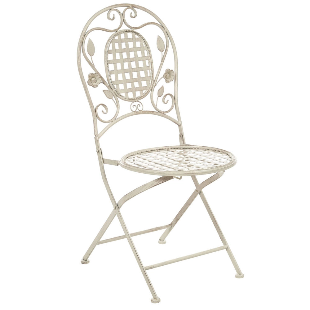 Set da Balcone Bistro a 4 Posti in Metallo Verde Chiaro moderno