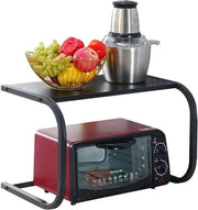 Organizzatore cucina - Riga cucina - Acciaio - Progettato specialmente con supporto curvo - In acciaio inox - Nero - Per forno a microonde - Per spezie