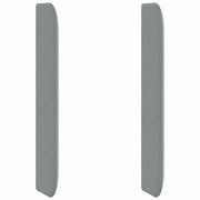 Orecchia della Testata Grigio chiaro 80 x 16 x 4 cm Tessuto CFW9165840