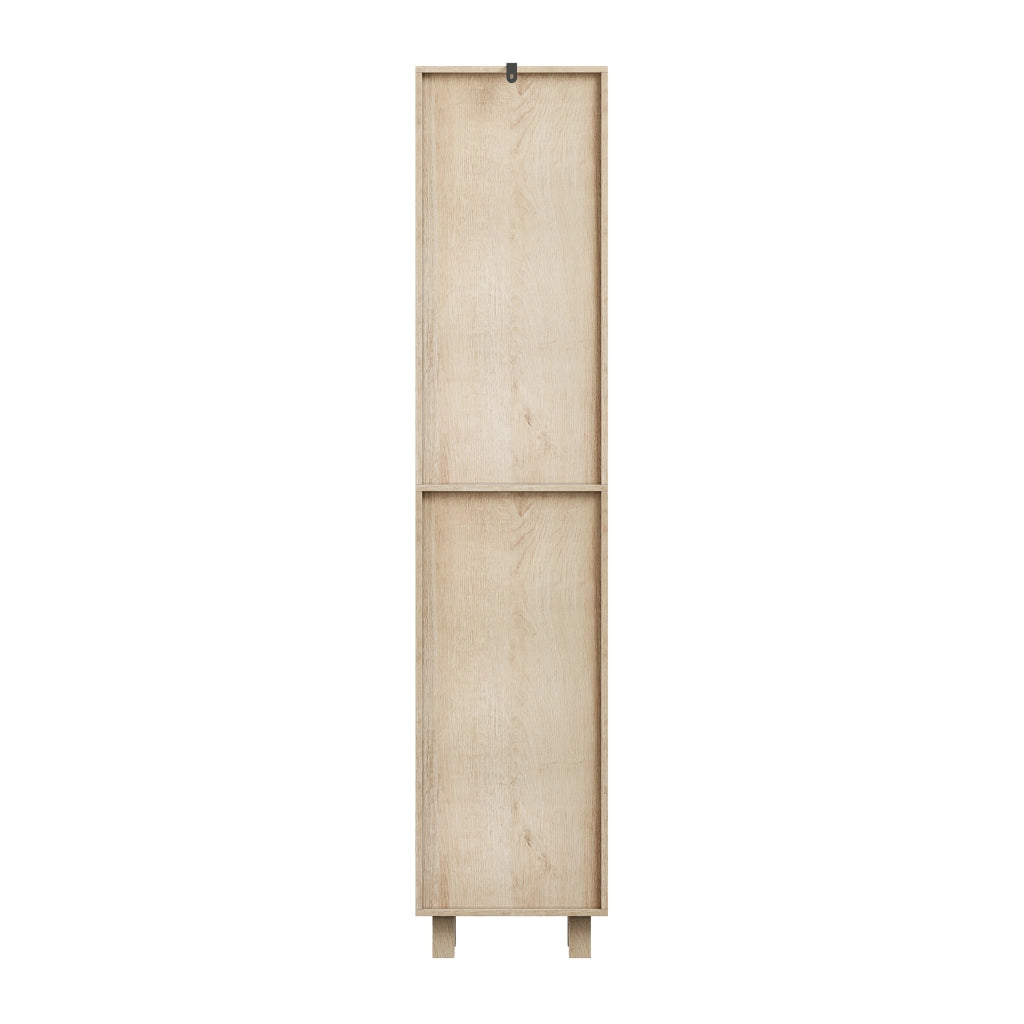 Mobile da bagno con ante e vani aperti; per bagno e ingresso; 35 x 30 x 162.5 cm; rovere