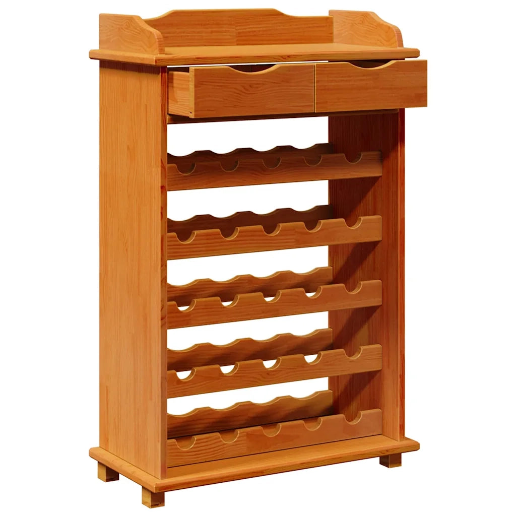 Portabottiglie Marrone 58 x 28 x 90 cm Pino massello 4012190