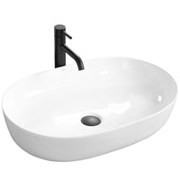 Lavabo Da Appoggio In Ceramica Cleo White-rea