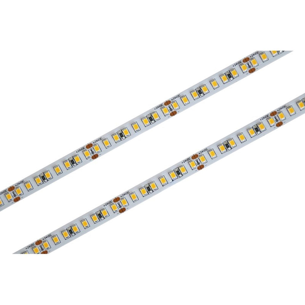 Bobina Striscia LED 24V da 10 Metri, 12W/M, Dimmerabile PWM, Tagliabile ogni 5cm, IP20, Efficienza 160lm/W, CRI>80, CE, Larghezza 8mm, 4000K Bianco Neutro MS12464