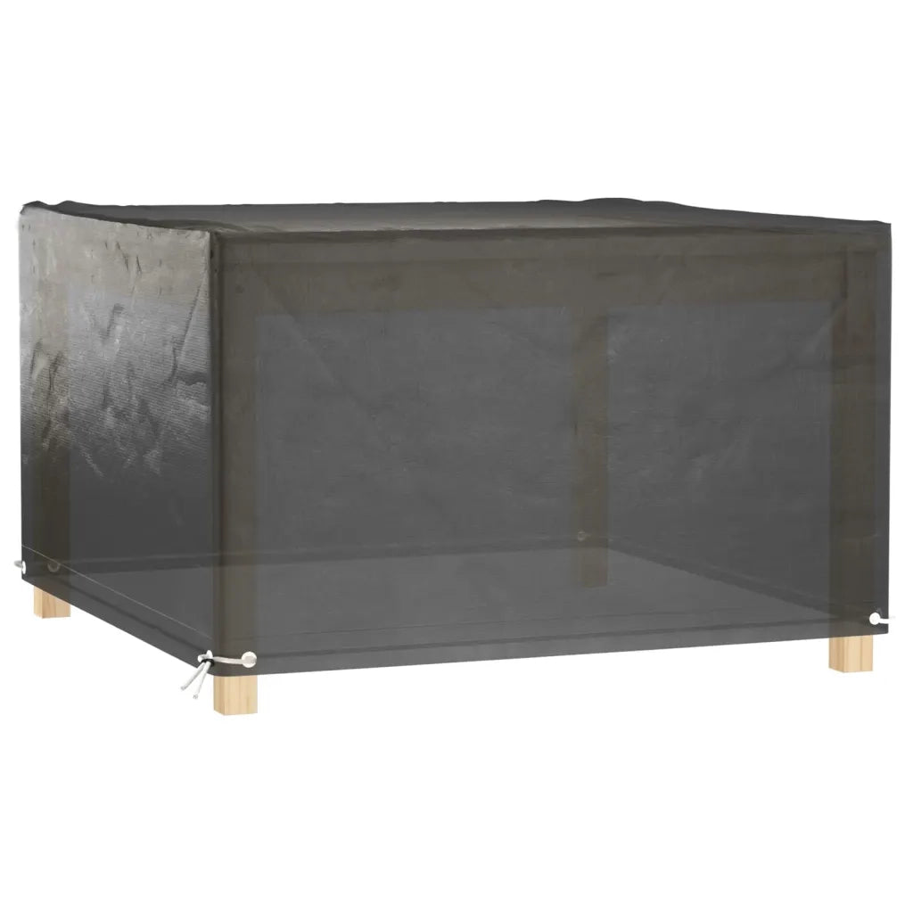 Coperture Mobili Giardino | Telone per mobili da esterni 2 pz 8 Occhielli 125x125x75cm Quadrate