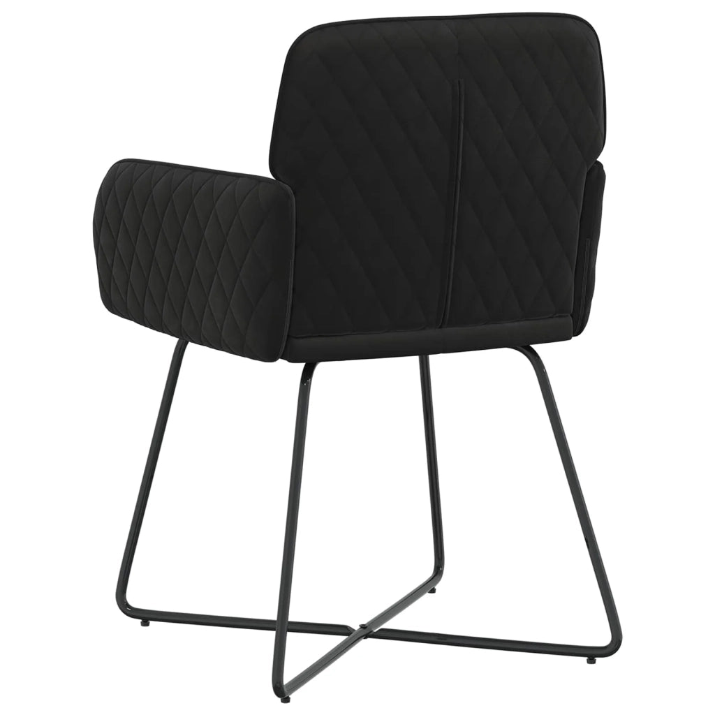 Sedie da pranzo 6 pcs Velluto (V) Nero 59 x 56,5 x 86 cm 3428224