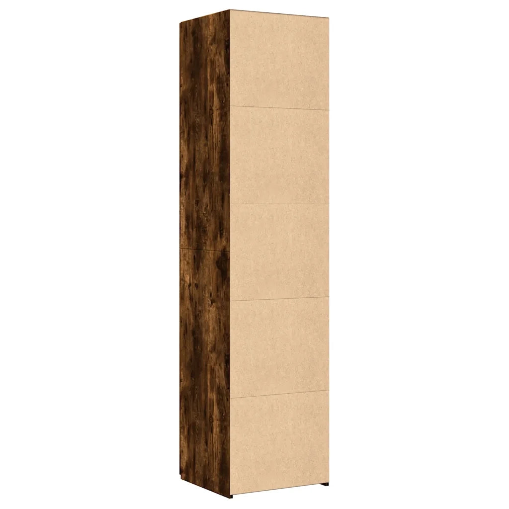 Credenza Rovere Fumo 45x42,5x185 cm in Legno Ingegnerizzato