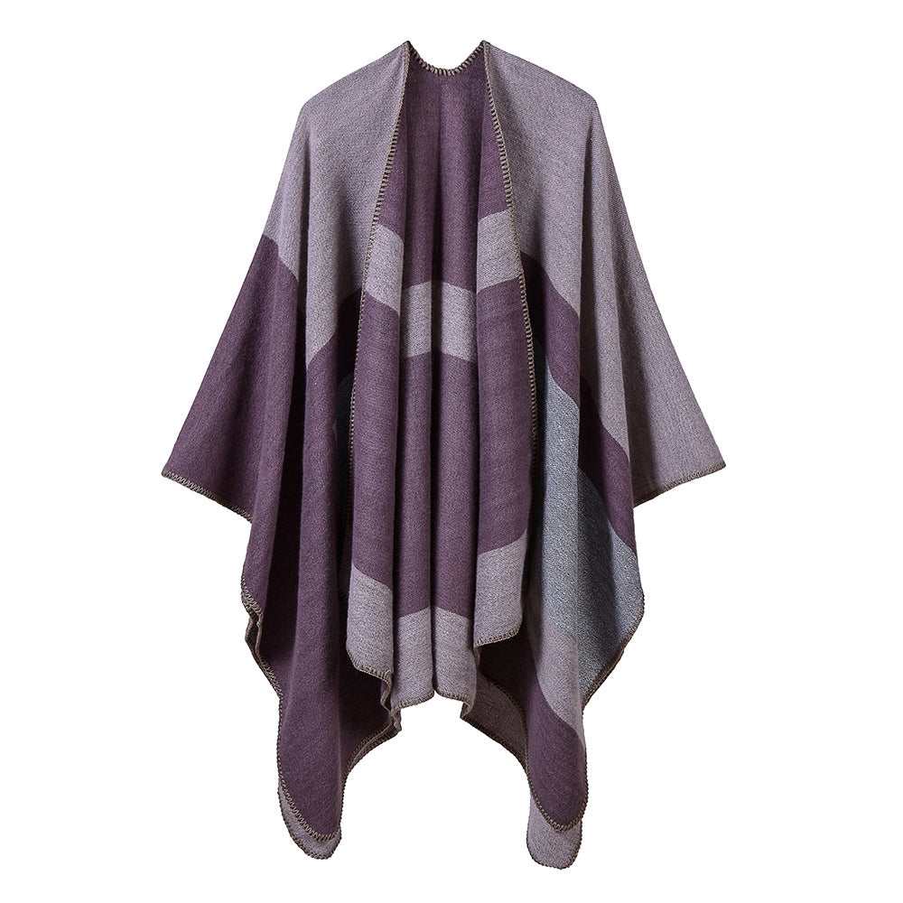 Sciarpa da donna in jacquard con filo d'argento