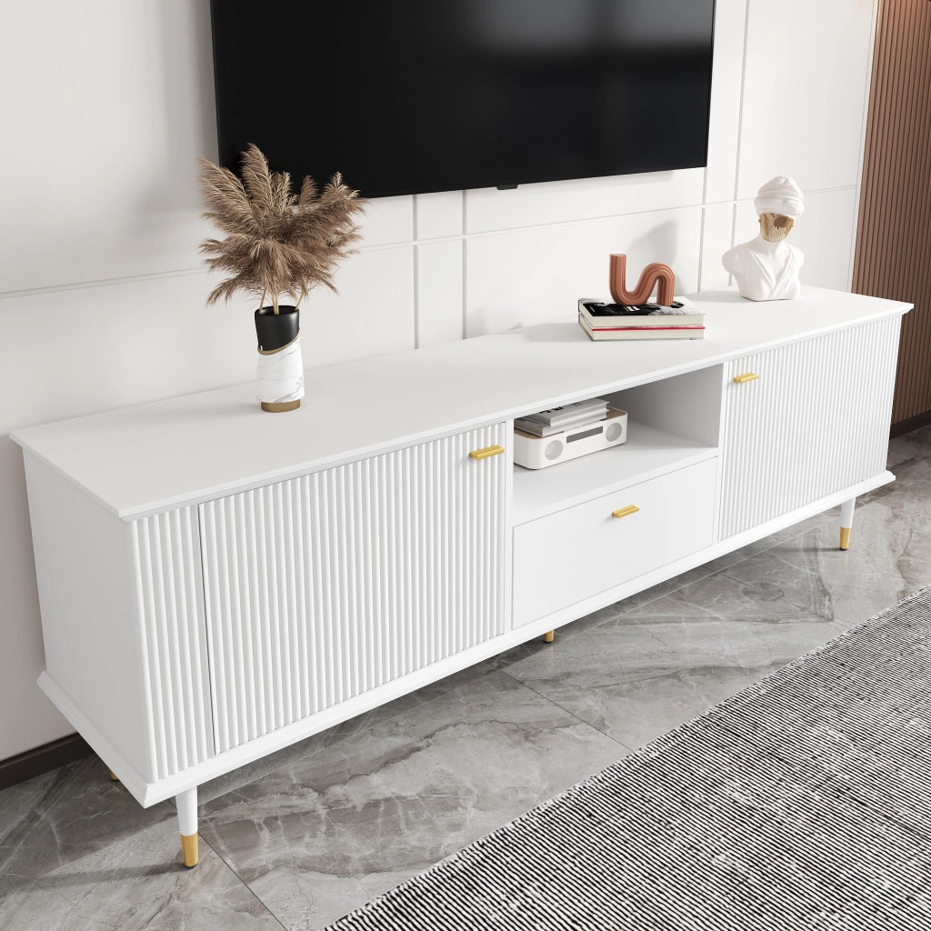 Mobile TV con 2 ante; 1 cassetto; 1 vano e passacavi per soggiorno 170×36×54 cm