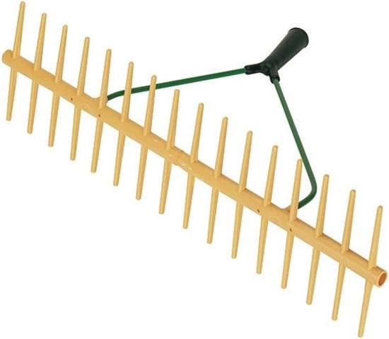 Racchetto a Doppia Faccia (Propilene Doppio 16 Denti Manico Manicotto Ø 27 mm Senza Manico per Fieno/Erba/Foglie) 29162