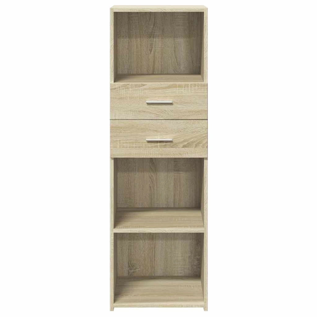Buffet credenza cassettiera armadio mobile contenitore organizer cucina soggiorno salotto rovere Sonoma 40 x 42,5 x 124 cm legno ingegnerizzato marrone 02_0034060