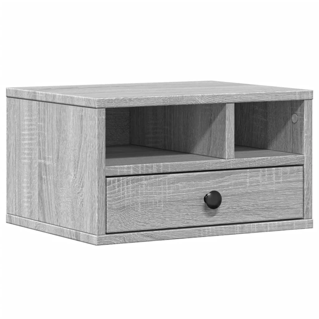 Supporto per stampante Sonoma scrivania/unità da scrivania 40 x 32 x 22,5 cm legno ingegnerizzato grigio 02_0044780