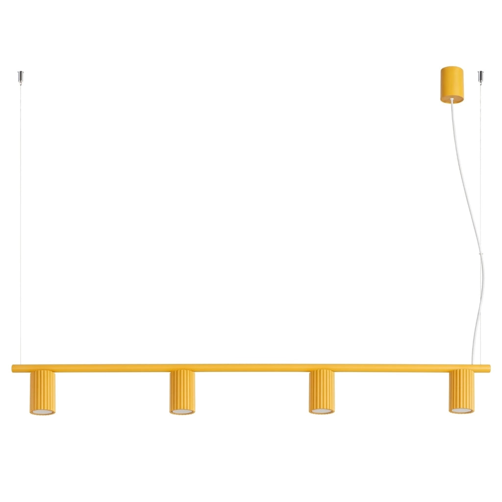 Lampadario KARBON 4 giallo