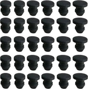 Stoppi in gomma per camper - 30 pezzi, rotondi, impermeabili - adatti per fori con diametro interno 4/5/5/8/9/9,5 mm - neri .