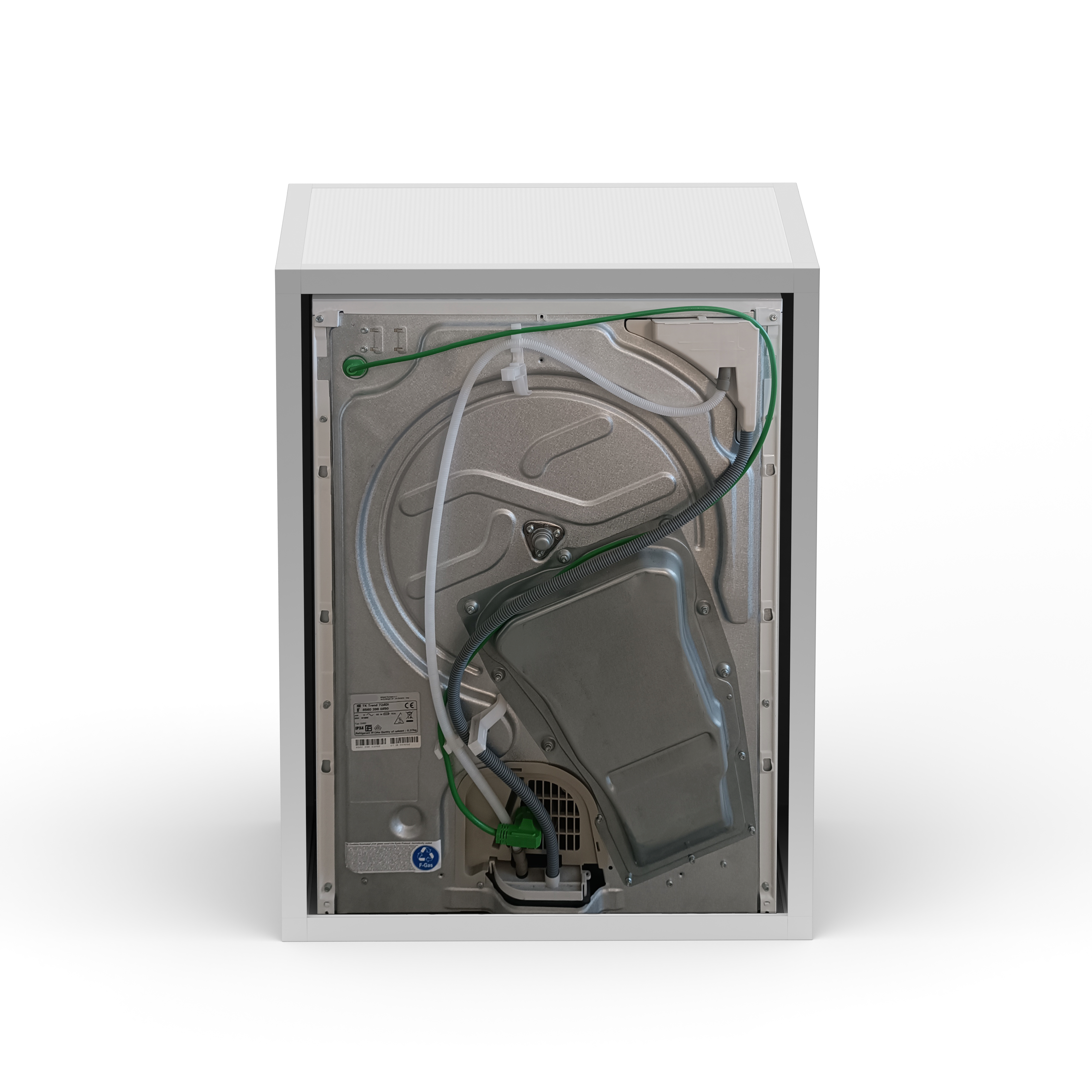 Coprilavatrice da Esterno 68,5x64x88 cm 2 Ante Bianco